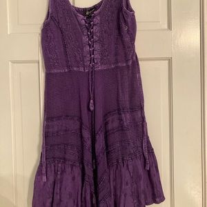 Flowy dress bought in South Carolina boutique. Corset style top.